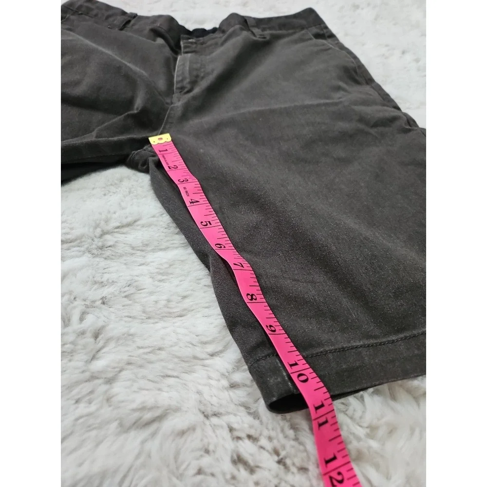 Volcom Frickin Modern Stretch Chino Shorts 33 Charcoal Gray Skate Casual Workwea